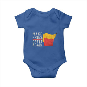 Funny Fries Baby Onesie Vintage Make Fries Great Again TS10 Royal Blue Print Your Wear