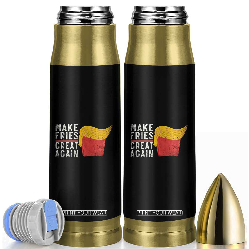 Funny Fries Bullet Tumbler Vintage Make Fries Great Again TS10 Black Print Your Wear