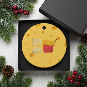 Funny Fries Ceramic Ornament Vintage Make Fries Great Again TS10 1pc Yellow Cheese Print Your Wear