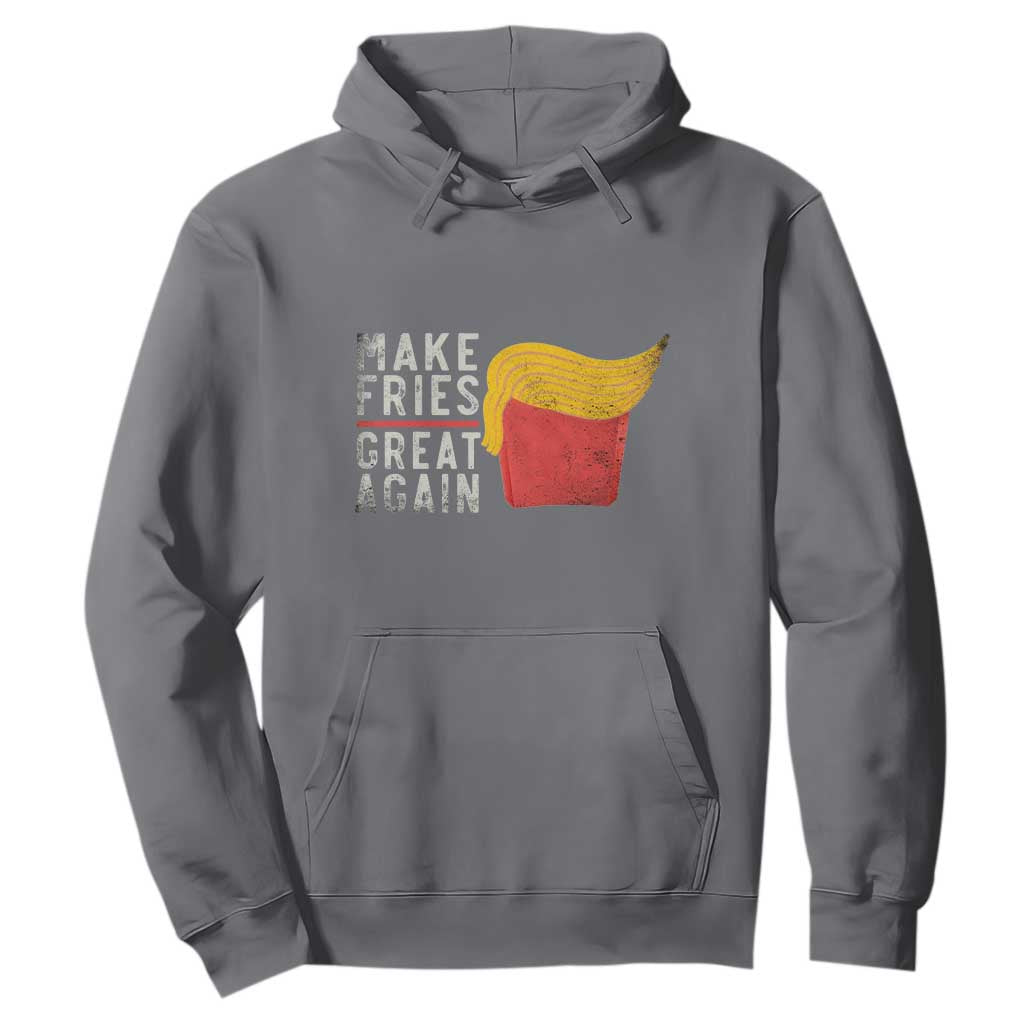Funny Fries Hoodie Vintage Make Fries Great Again TS10 Charcoal Print Your Wear