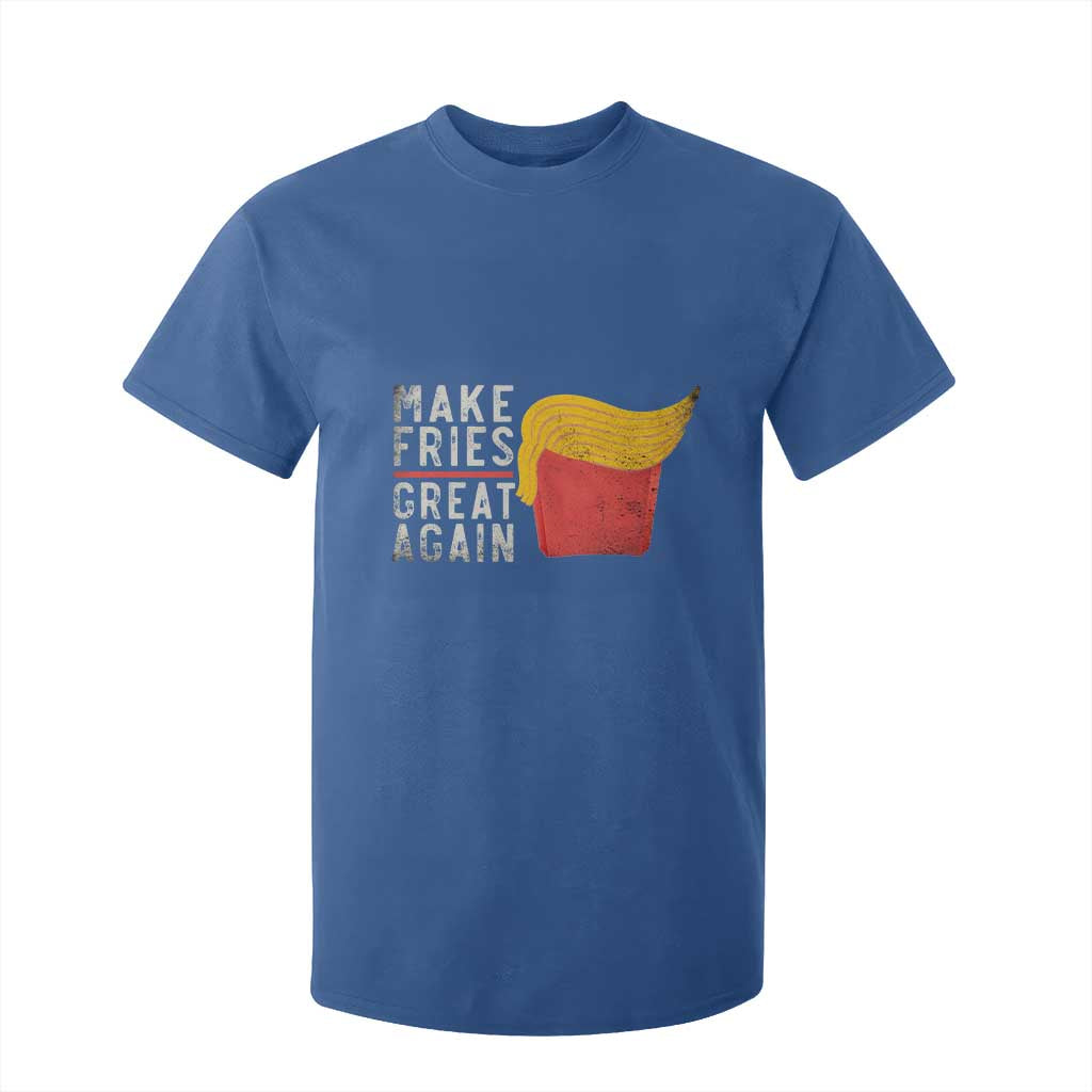 Funny Fries T Shirt For Kid Vintage Make Fries Great Again TS10 Royal Blue Print Your Wear
