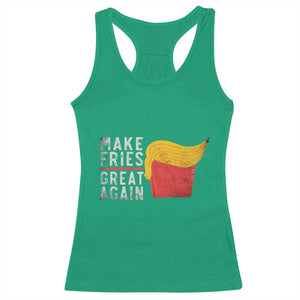 Funny Fries Racerback Tank Top Vintage Make Fries Great Again TS10 Irish Green Print Your Wear