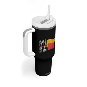 Funny Fries Tumbler With Handle Vintage Make Fries Great Again TS10 Print Your Wear