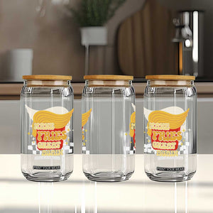 Funny Fries Glass Can Make Fries Great Again Checkered TS10 Print Your Wear