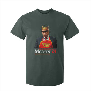 Funny Trump 2024 T Shirt For Kid Mac Daddy King McDon '24 TS10 Dark Forest Green Print Your Wear