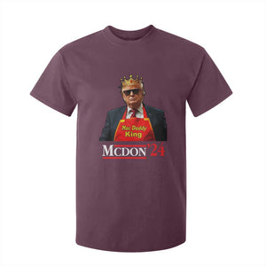 Funny Trump 2024 T Shirt For Kid Mac Daddy King McDon '24 TS10 Maroon Print Your Wear