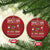 Funny Xmas Christmas Ornament There's Some Horrors In This House Sexy Santa Claus Ugly Xmas TS10 Circle Red Print Your Wear