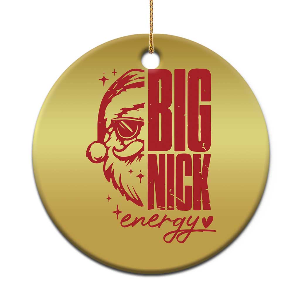 Santa Christmas Ornament Fun Retro Big Nick Energy TS10 Print Your Wear