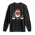 Funny Christmas Santa Long Sleeve Shirt Black Hip Hop Santa African American Santa Rapper Fan Gift TS10 Black Print Your Wear