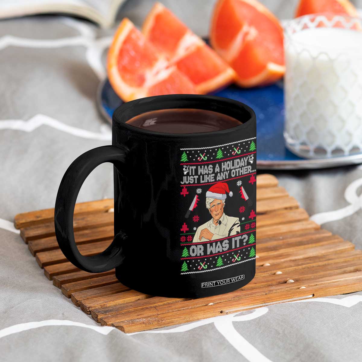 True Crime Ugly Christmas Coffee Mug Funny Holiday Xmas Party TS10 Print Your Wear