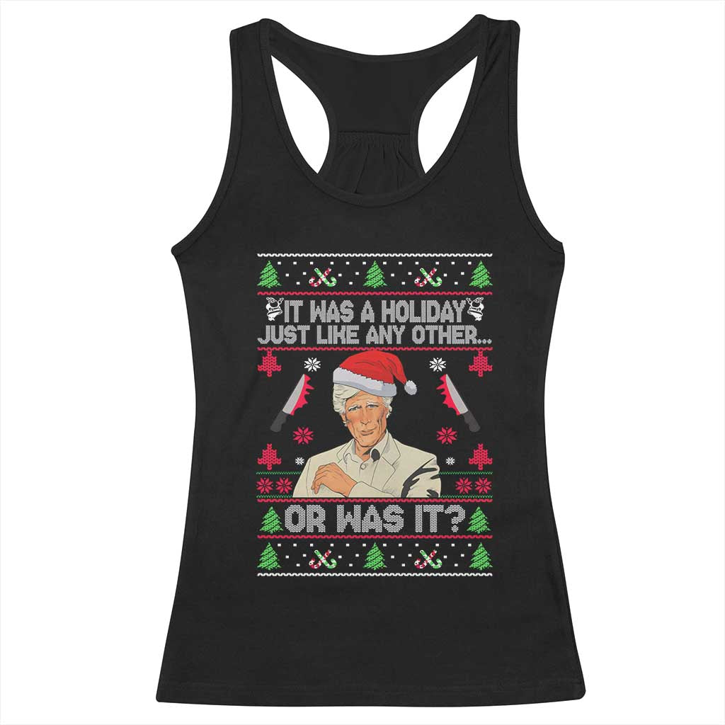 True Crime Ugly Christmas Racerback Tank Top Funny Holiday Xmas Party TS10 Black Print Your Wear