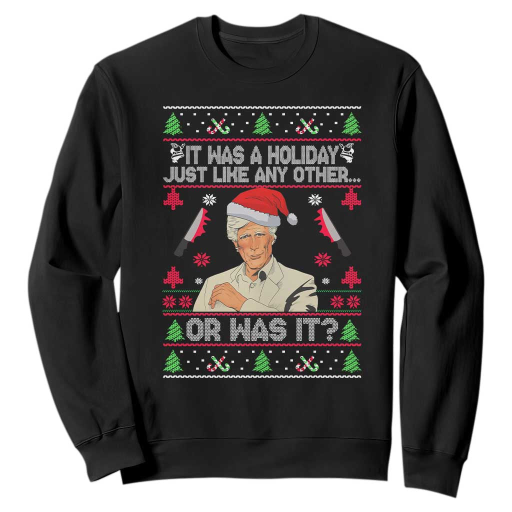 True Crime Ugly Christmas Sweatshirt Funny Holiday Xmas Party TS10 Black Print Your Wear