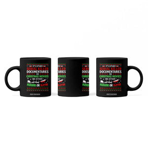 Crime Documentaries Ugly Christmas Coffee Mug Funny Horror Xmas Slaying Or Sleighing TS10 Print Your Wear