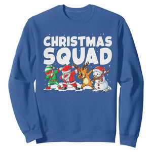 Christmas Squad Sweatshirt Santa Dabbing Elf Family Matching Pajamas TS10 Royal Blue Print Your Wear