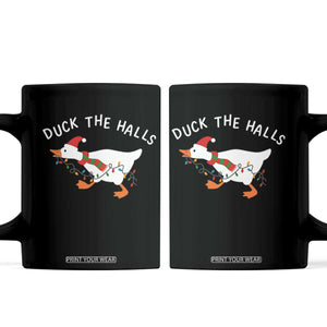 Funny Christmas Silly Goose Coffee Mug Funny Duck the Halls TS10 Black Print Your Wear