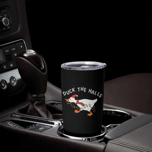Funny Christmas Silly Goose Tumbler Cup Funny Duck the Halls TS10 Print Your Wear
