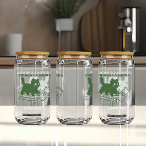Chinga la Migra Glass Can Funny Subtle FDT Cat Meme TS10 Print Your Wear
