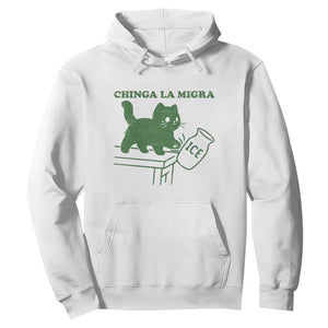 Chinga la Migra Hoodie Funny Subtle FDT Cat Meme TS10 White Print Your Wear