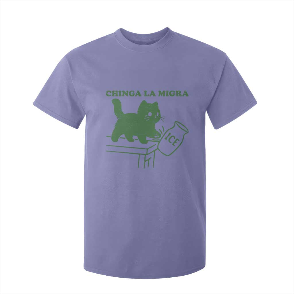 Chinga la Migra T Shirt For Kid Funny Subtle FDT Cat Meme TS10 Violet Print Your Wear