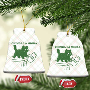 Chinga la Migra Ceramic Ornament Funny Subtle FDT Cat Meme TS10 Print Your Wear