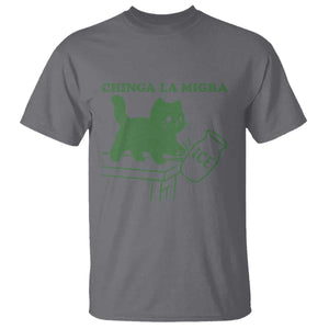 Chinga la Migra T Shirt Funny Subtle FDT Cat Meme TS10 Charcoal Print Your Wear