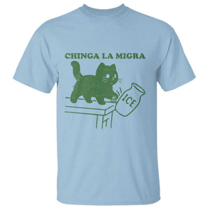 Chinga la Migra T Shirt Funny Subtle FDT Cat Meme TS10 Light Blue Print Your Wear
