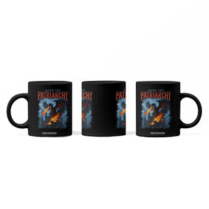Vintage 90s Feminism Dragon Coffee Mug Burn the Patriarchy TS10 Print Your Wear