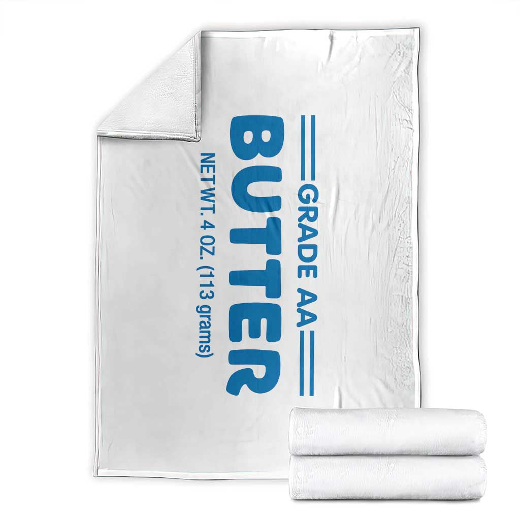 Stick of Salted Butter Funny Easy Halloween Costume Throw Blanket Funny Food Concept