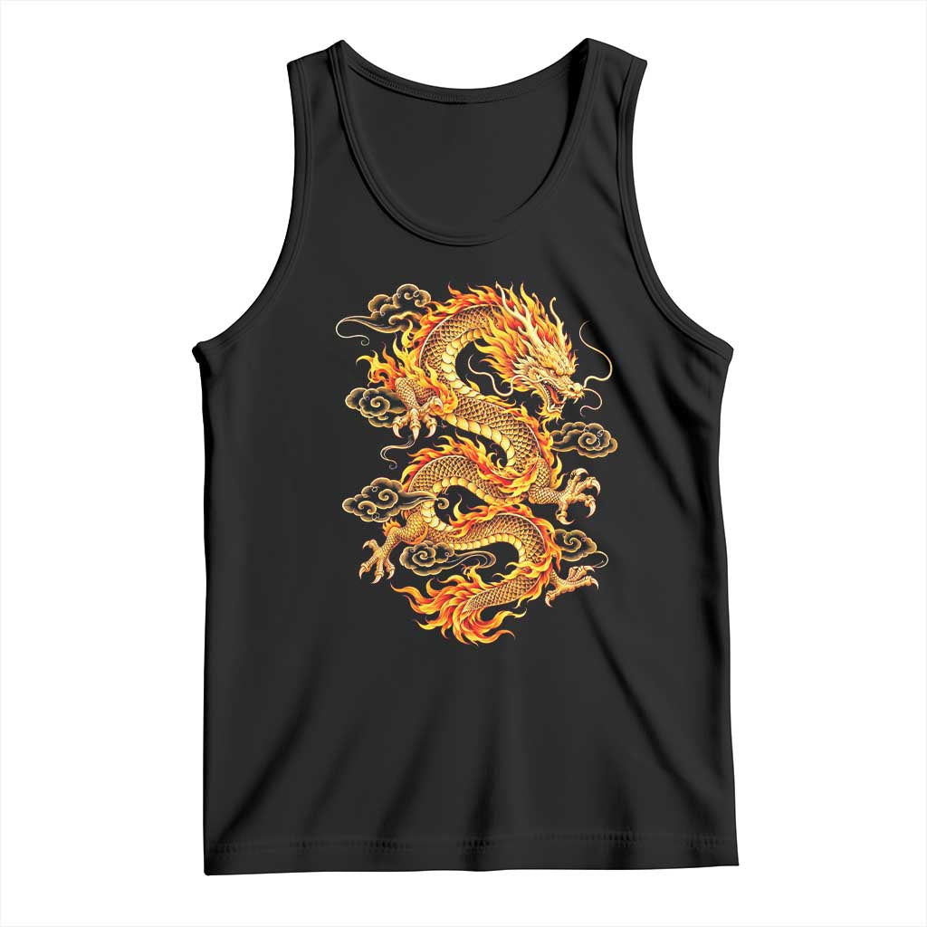 Traditional Chinese Dragon Tank Top Asian Mythology Symbol of Power and Strength