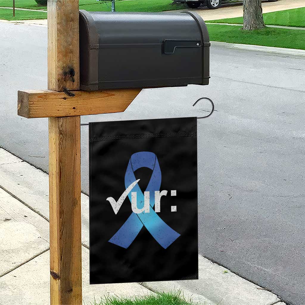 Colon Cancer Awareness Garden Flag Blue Ribbon Colonoscopy Colorectal TS10 Print Your Wear