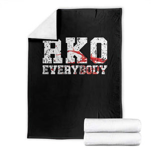 RKO Everybody Blood Throw Blanket TS10 Black Print Your Wear