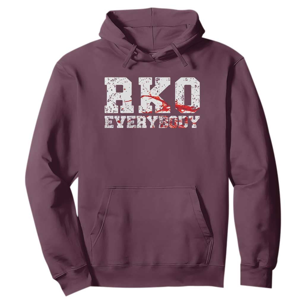 RKO Everybody Blood Hoodie TS10 Maroon Print Your Wear