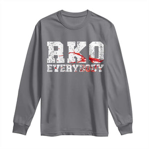 RKO Everybody Blood Long Sleeve Shirt TS10 Charcoal Print Your Wear