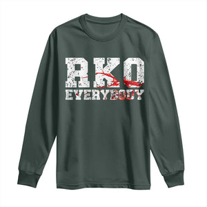 RKO Everybody Blood Long Sleeve Shirt TS10 Dark Forest Green Print Your Wear