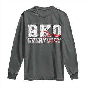 RKO Everybody Blood Long Sleeve Shirt TS10 Dark Heather Print Your Wear