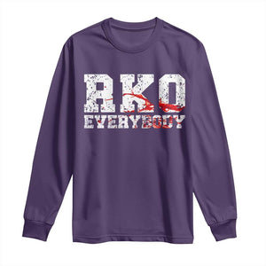 RKO Everybody Blood Long Sleeve Shirt TS10 Purple Print Your Wear