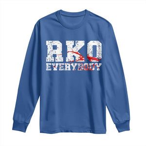 RKO Everybody Blood Long Sleeve Shirt TS10 Royal Blue Print Your Wear
