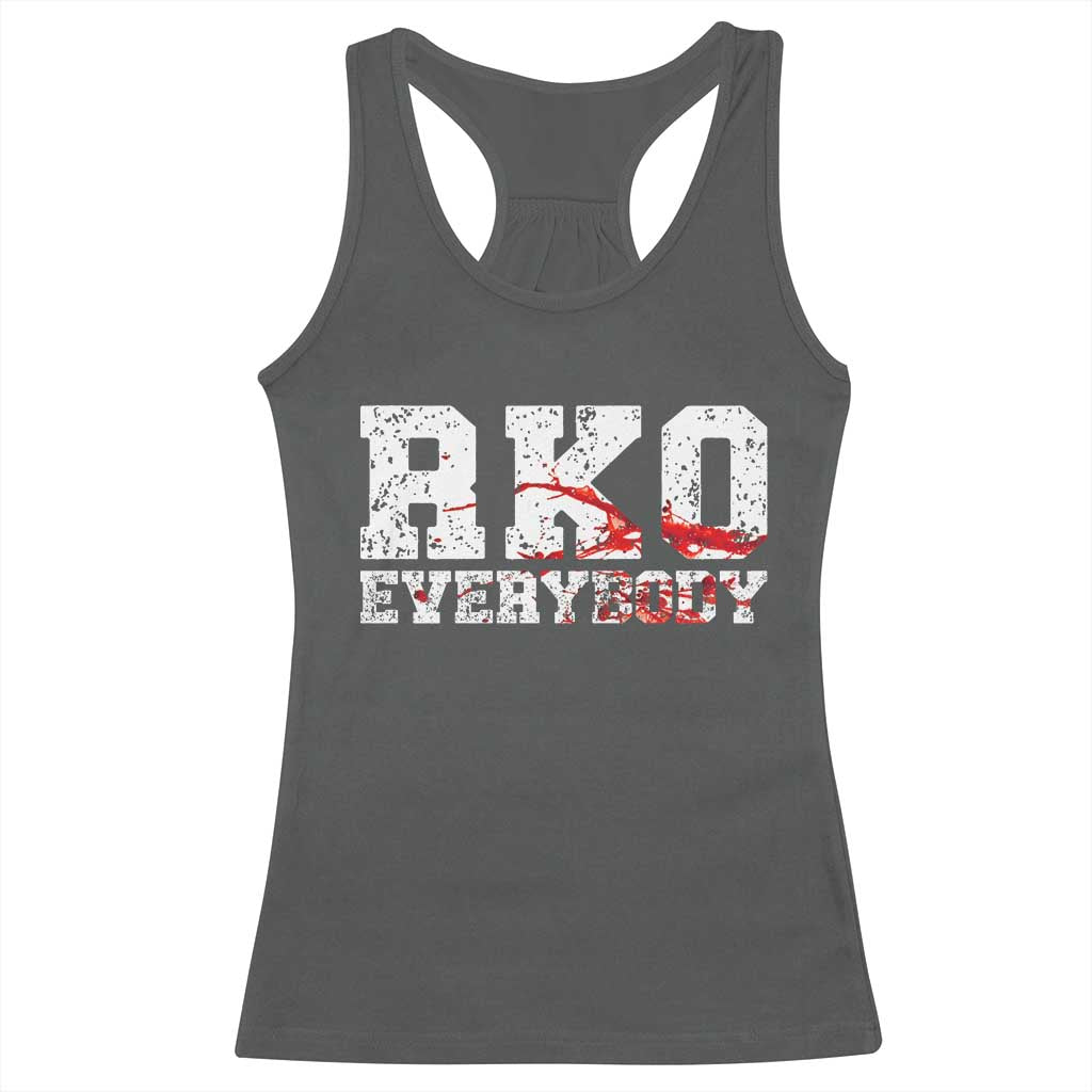 RKO Everybody Blood Racerback Tank Top TS10 Dark Heather Print Your Wear