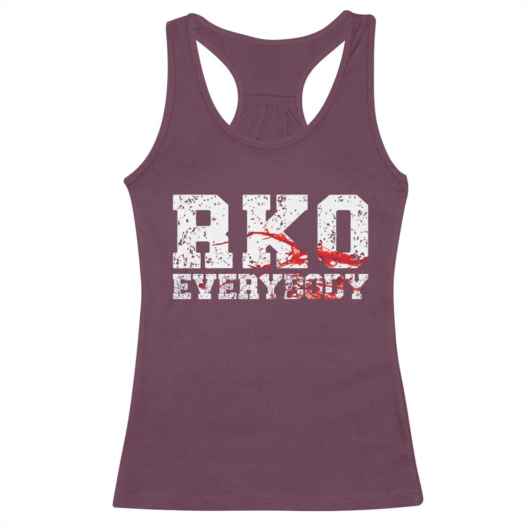 RKO Everybody Blood Racerback Tank Top TS10 Maroon Print Your Wear
