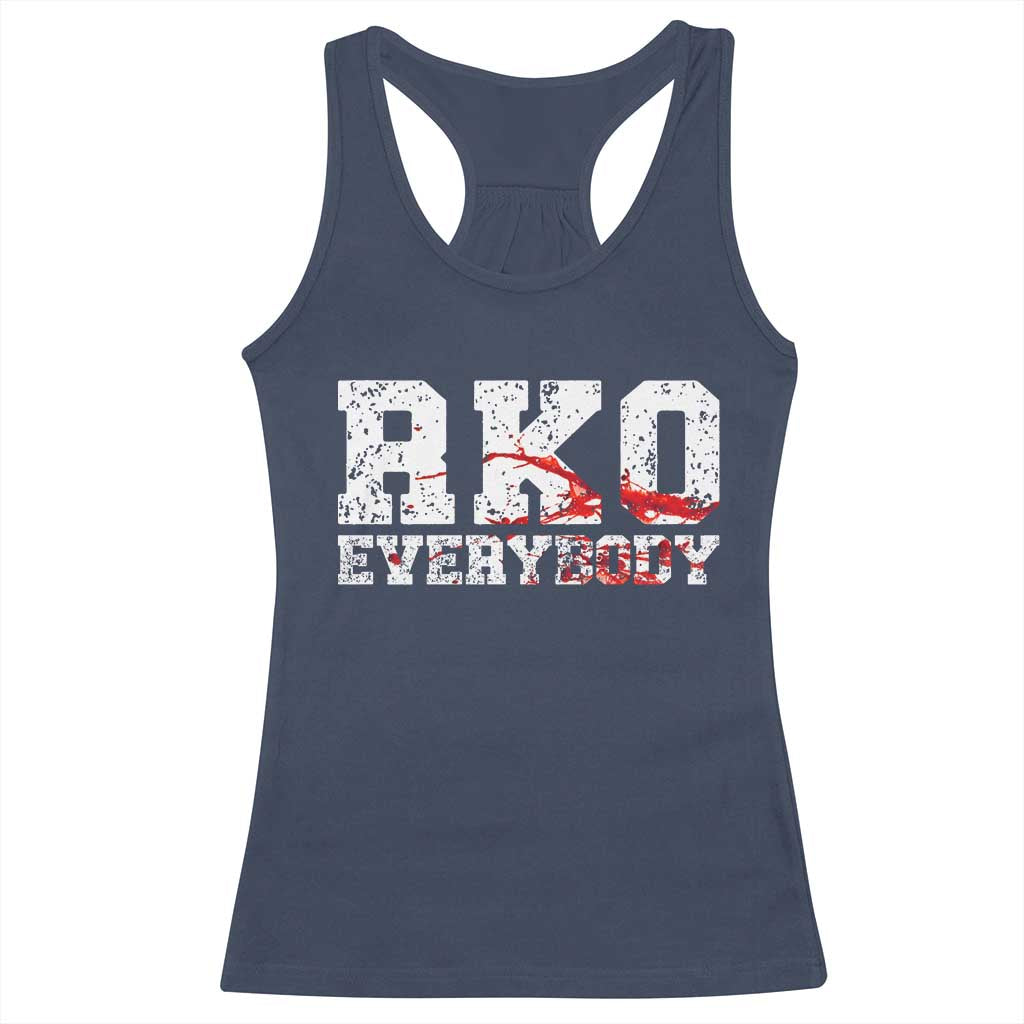 RKO Everybody Blood Racerback Tank Top TS10 Navy Print Your Wear