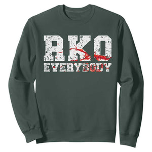 RKO Everybody Blood Sweatshirt TS10 Dark Forest Green Print Your Wear