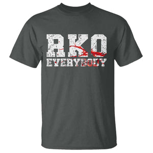 RKO Everybody Blood T Shirt - Wrestling Fan Graphic Tee - Bold Statement Shirt TS10 Dark Heather Print Your Wear