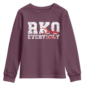 RKO Everybody Blood Youth Sweatshirt TS10 Maroon Print Your Wear
