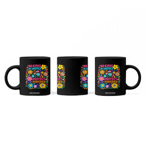 No Kings In America Protest Democraty Coffee Mug Floral Resist TS10 Print Your Wear
