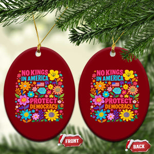 No Kings In America Protest Democraty Ceramic Ornament Floral Resist TS10 Print Your Wear