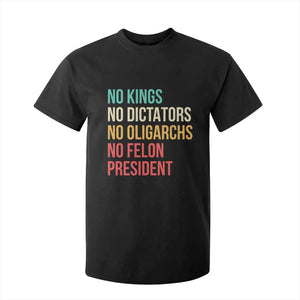 No Kings T Shirt For Kid Retro Resistance TS10 Black Print Your Wear