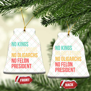 No Kings Ceramic Ornament Retro Resistance TS10 Print Your Wear