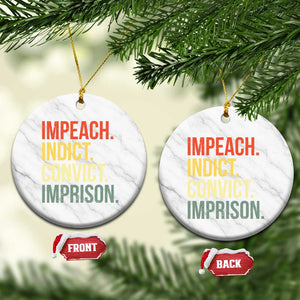 Impeach Indict Convict Imprison Ceramic Ornament Subtle FDT TS10 1pc White Marble Print Your Wear
