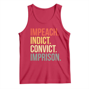 Impeach Indict Convict Imprison Tank Top Subtle FDT TS10 Red Print Your Wear