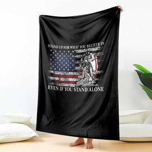 Catholic Knight Templar Throw Blanket American Flag Crusader Cross TS10 Print Your Wear